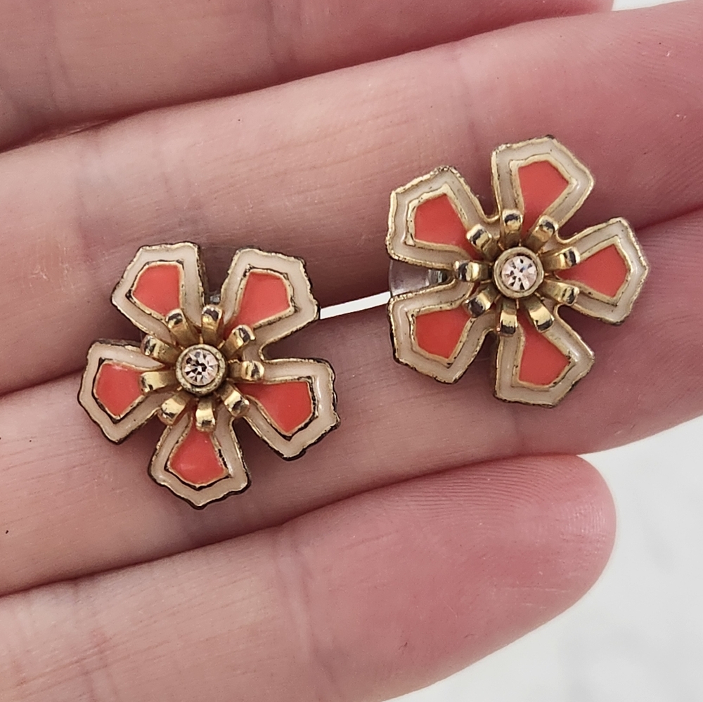 J Crew Flower Vintage Earrings